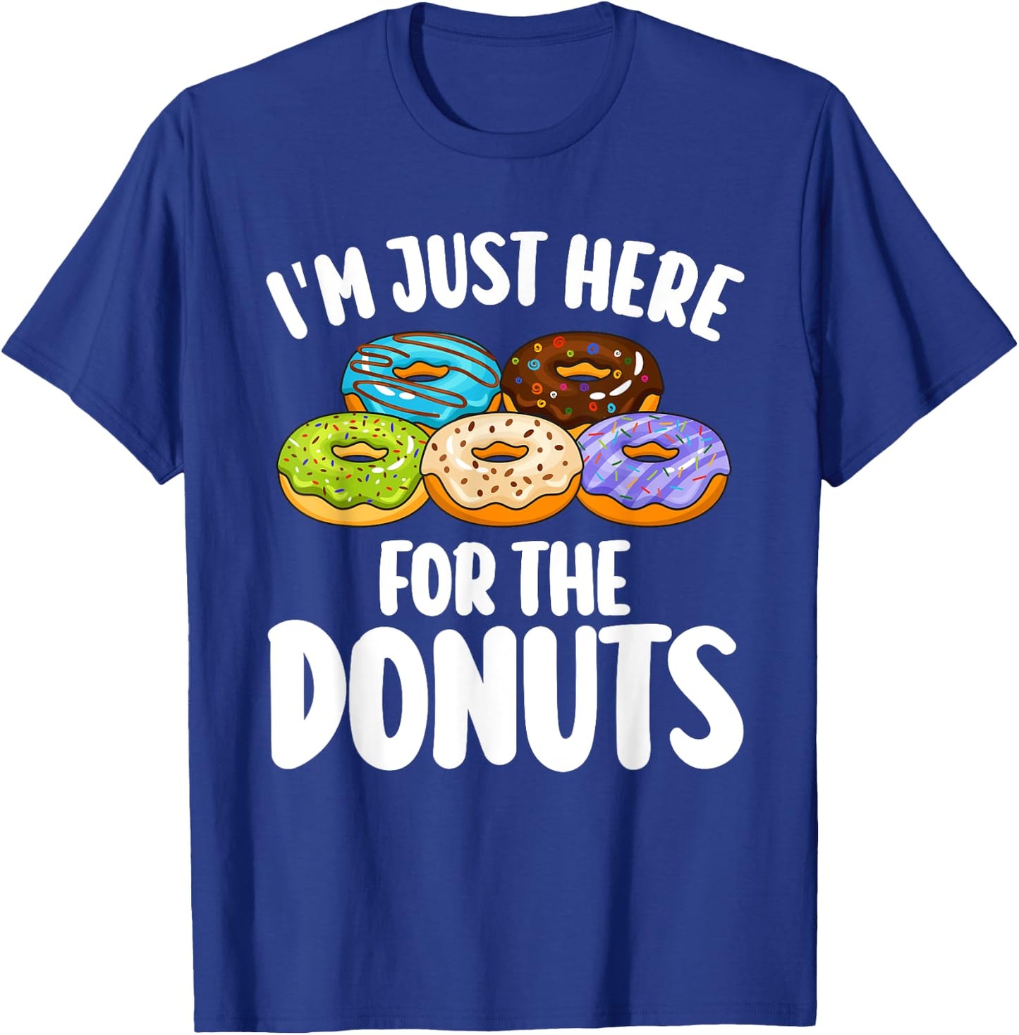 Donut Art Women Food Doughnut Dessert Donut Lover T-Shirt - T-Shirt | Royal