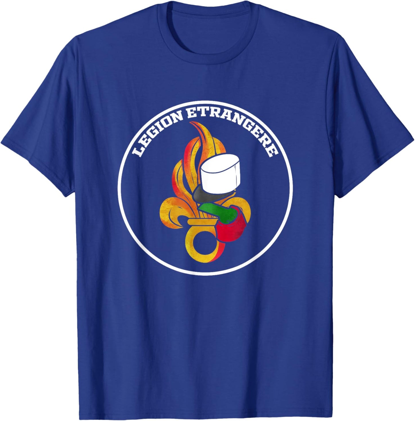 Legion Etrangere Crest & Uniform T-Shirt - T-Shirt | Royal
