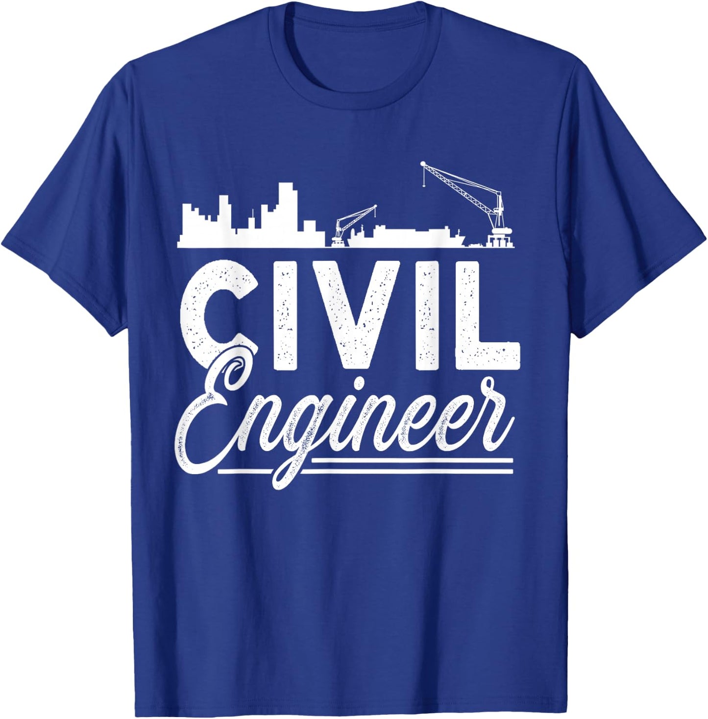 Civil Engineer Student Profession Engineering Job T-Shirt - T-Shirt | Royal