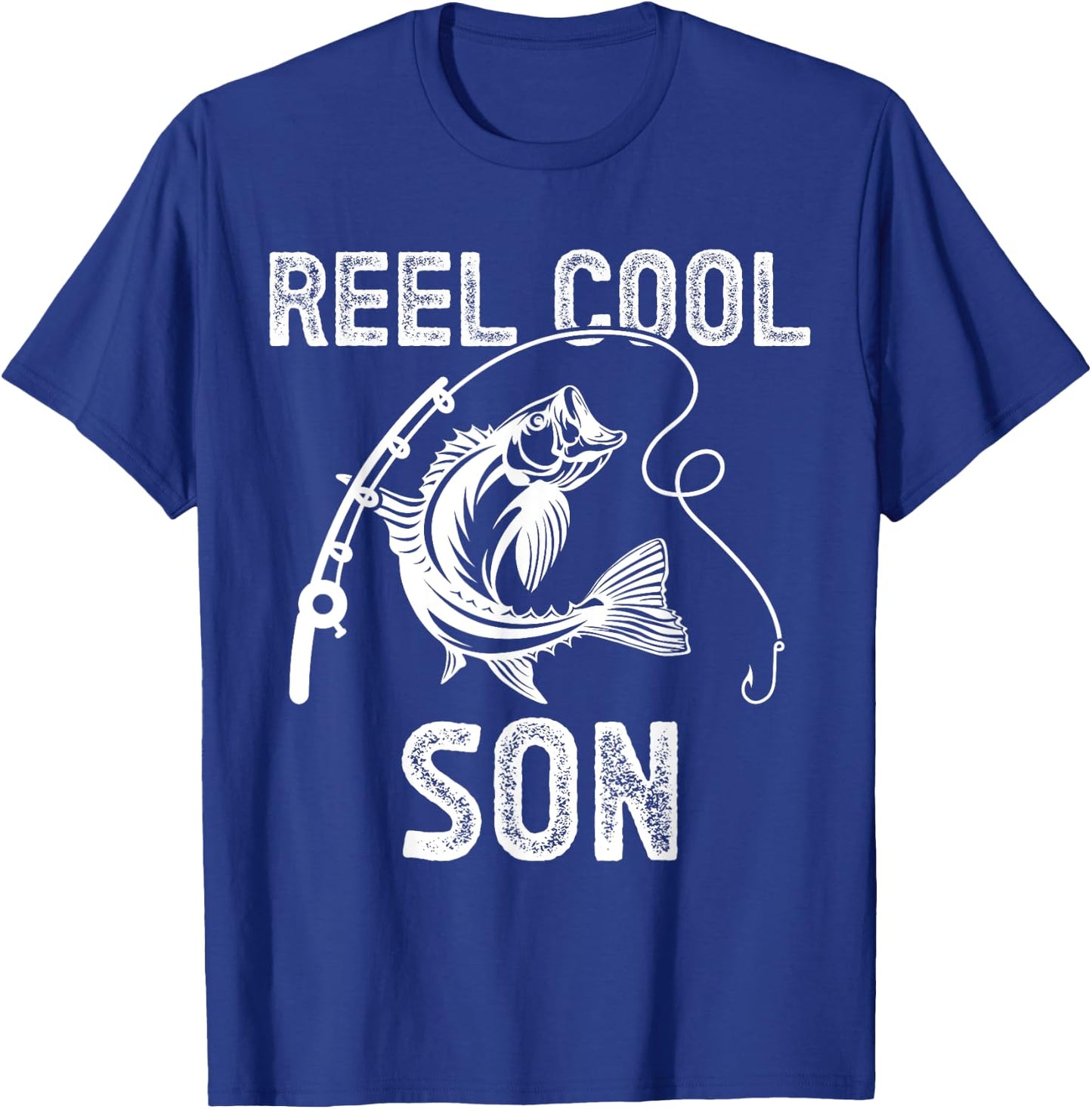 Reel Cool Son Fishing for Fisherman Father's Day T-Shirt - T-Shirt | Royal