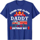 Sound The Alarm Daddy Birthday Boy Fire Truck Lover Fireman T-Shirt - T-Shirt | Royal