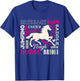 Typography Horses - Horseman Horse Owner Equestrian Riding T-Shirt - T-Shirt | Royal