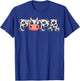 Papa Cow Print Cowboy Animal Pattern Farmer Cow Father Papa T-Shirt - T-Shirt | Royal