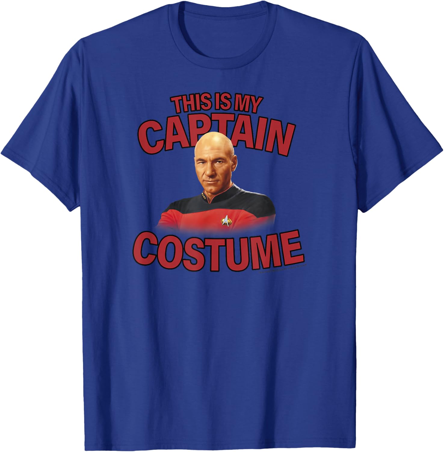 Star Trek Halloween This Is My Captain Costume T-Shirt - T-Shirt | Royal