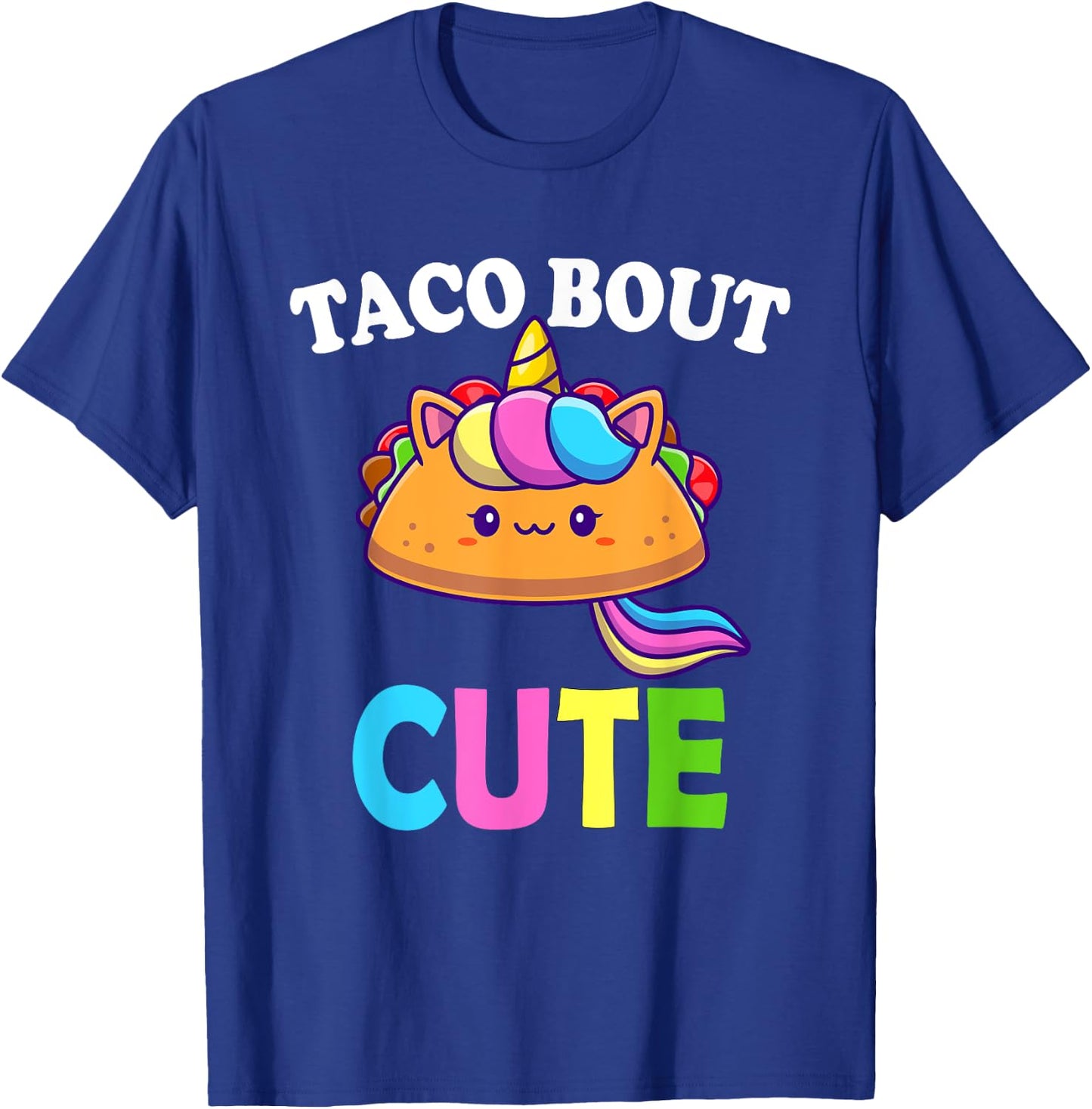 Funny Taco Lover TACO BOUT CUTE Girl Boy Kids Toddlers T-Shirt - T-Shirt | Royal