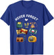 Funny Never Forget Vintage Retro Old Tech 70s 80s 90s T-Shirt - T-Shirt | Royal
