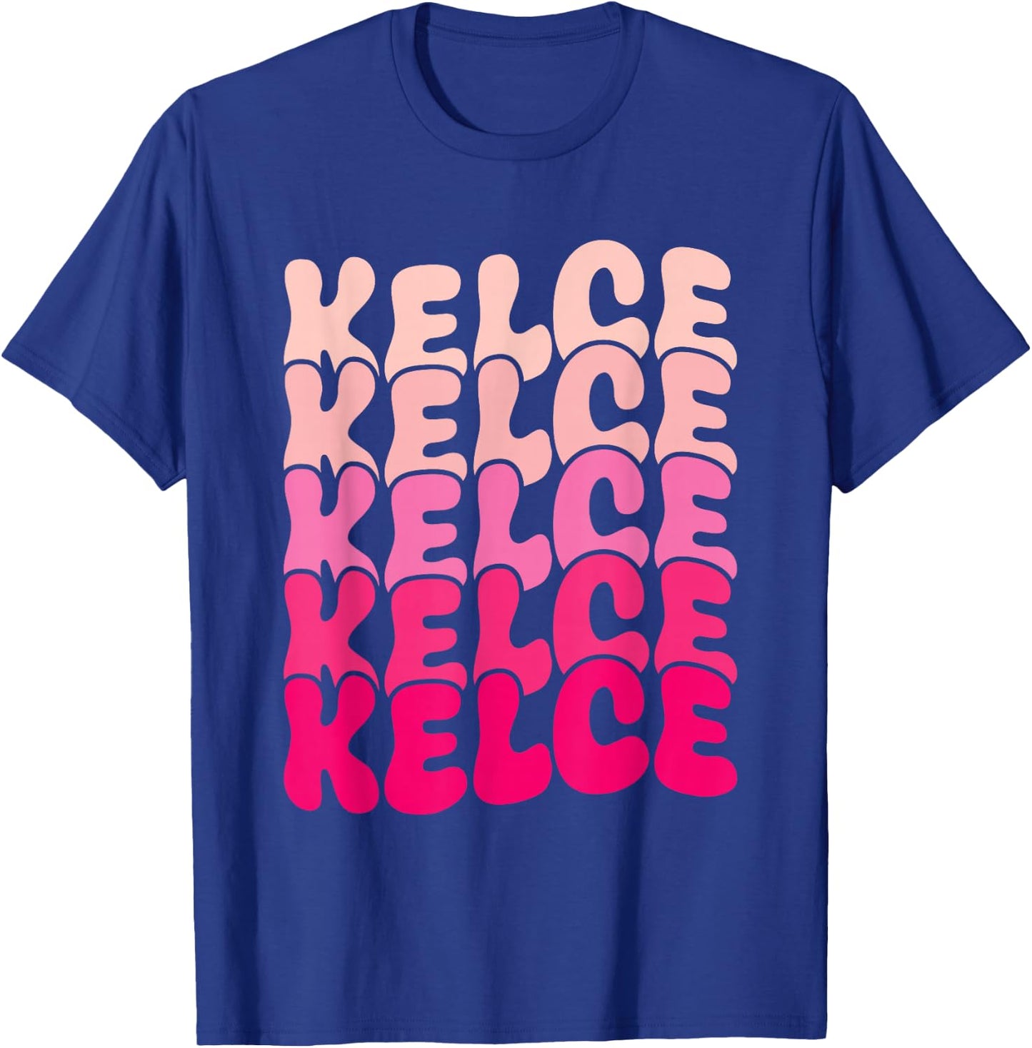 Kelce Vintage Personalized Name I Love Kelce T-Shirt - T-Shirt | Royal
