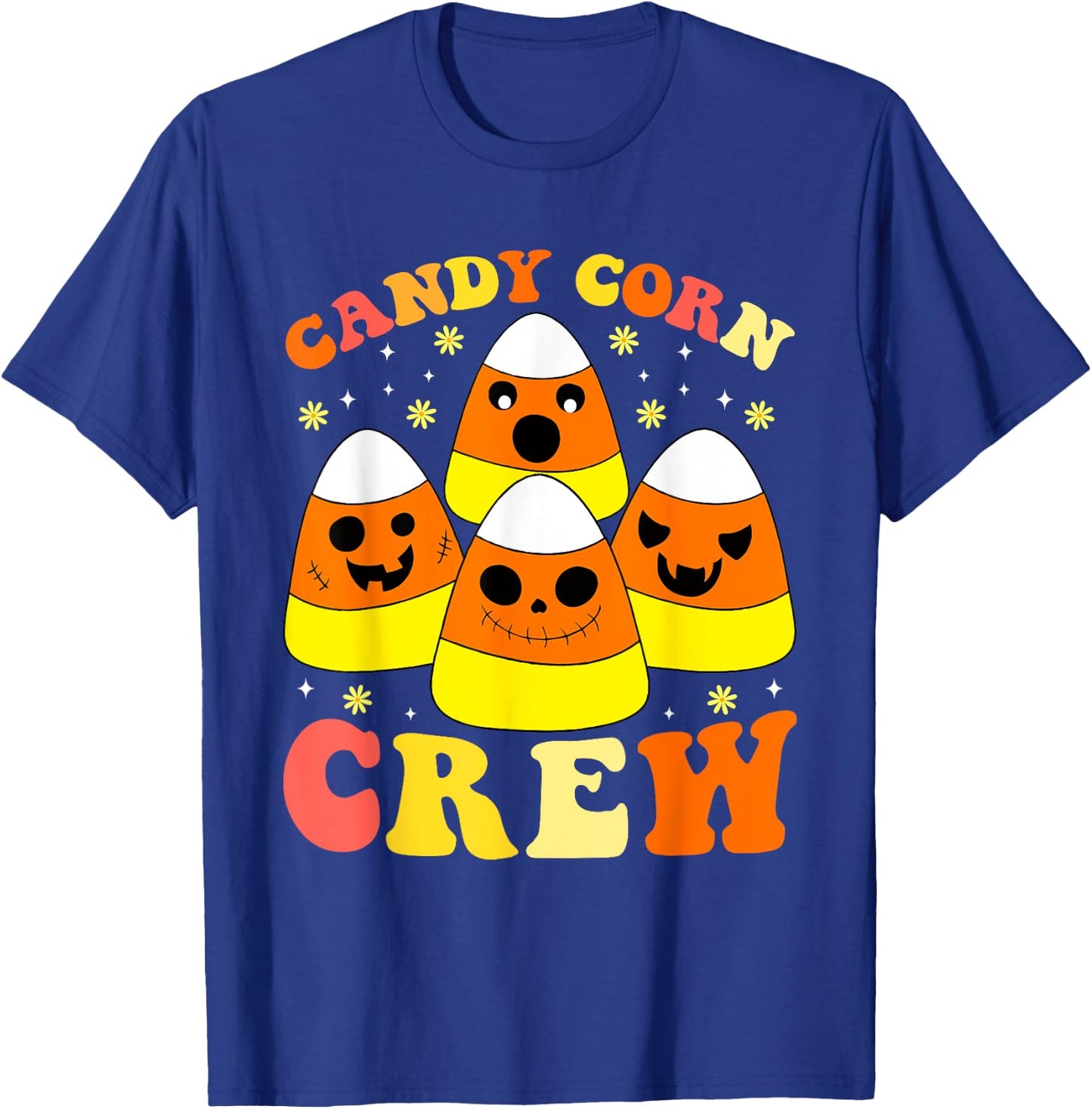 Halloween Candy Corn Squad Team Candy Corn Crew Halloween T-Shirt - T-Shirt | Royal