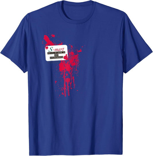 Army of Darkness S Mart Name Tag T-Shirt - T-Shirt | Royal