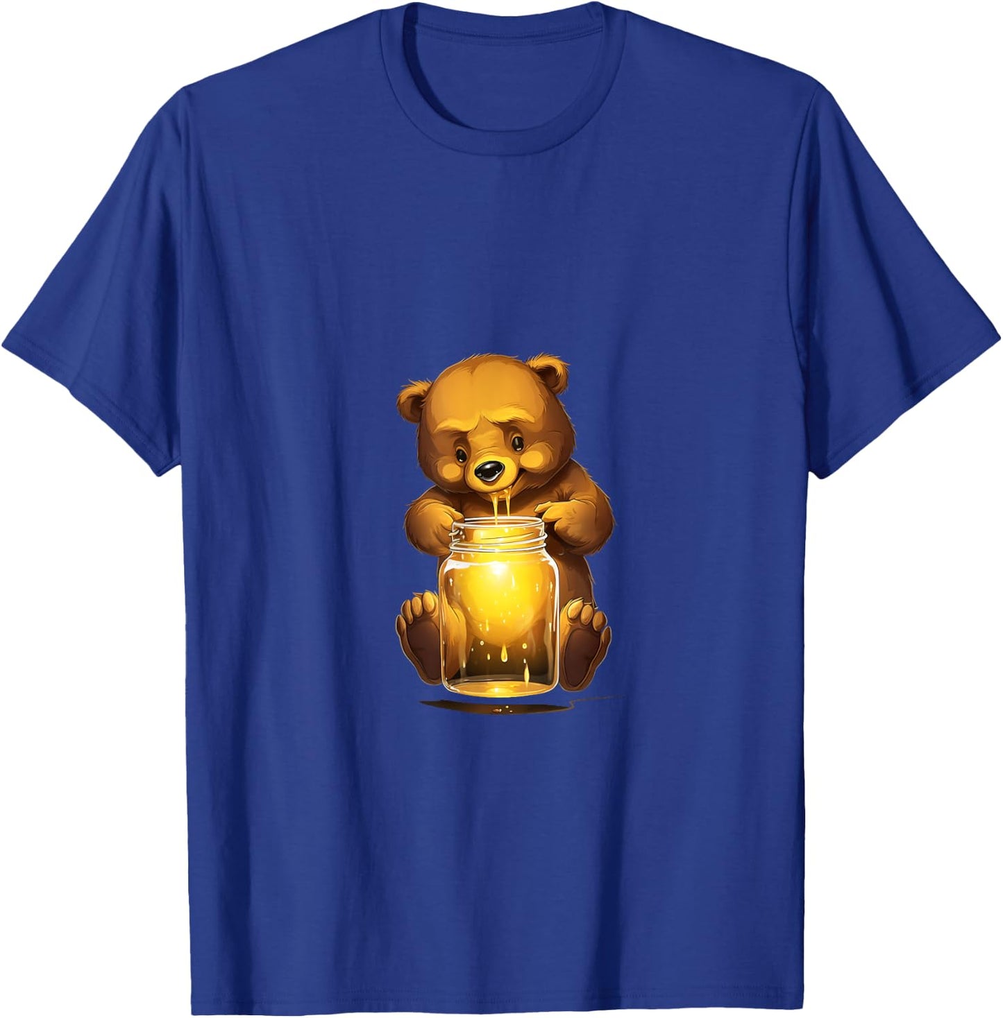 Bear Honey Jar Grizzly Kawaii T-Shirt - T-Shirt | Royal