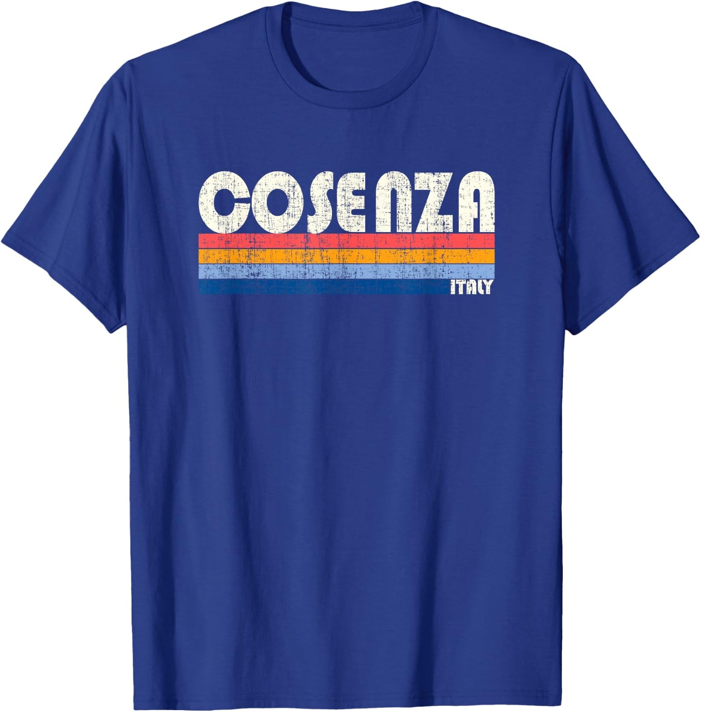Cosenza, Italy Retro 70s 80s Style T-Shirt - T-Shirt | Royal