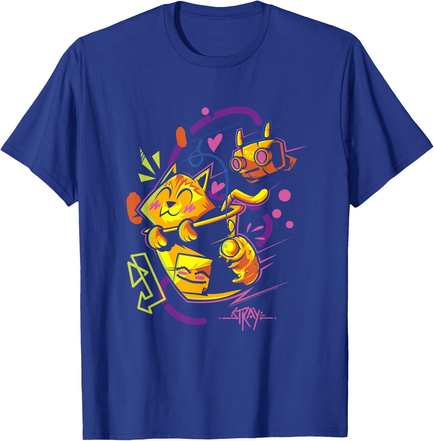 Stray Cat and B-12 Adventure T-Shirt - T-Shirt | Royal