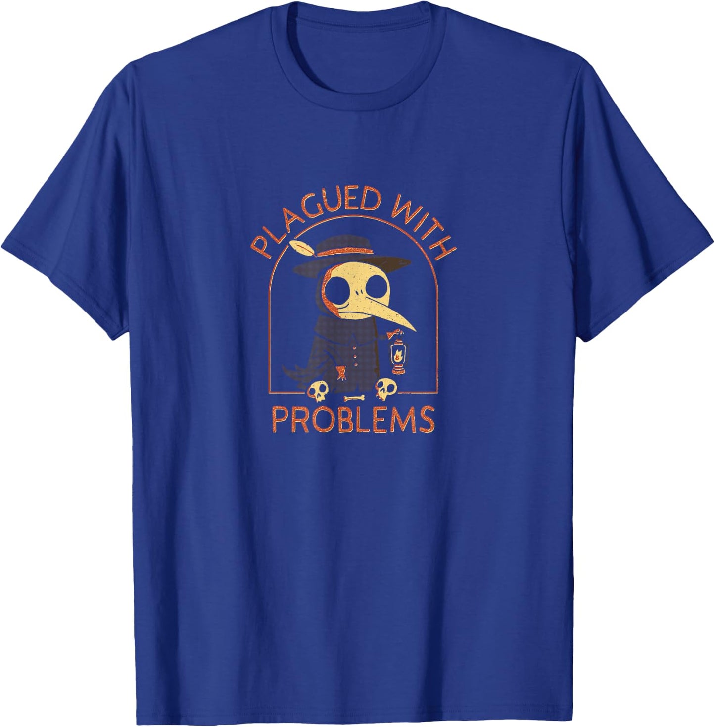 Plagued With Problems - Official DinoMike Design T-Shirt - T-Shirt | Royal