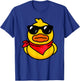 Cool Duckie Sunglasses Duckling Funny Ducky Rubber Duck T-Shirt - T-Shirt | Royal