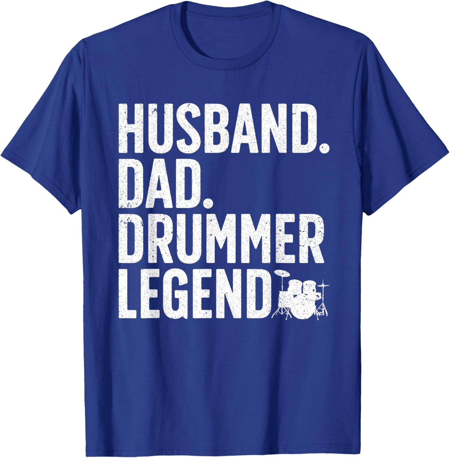 Best Drummer Dad Husband Drumming Sticks Set Novelty T-Shirt - T-Shirt | Royal