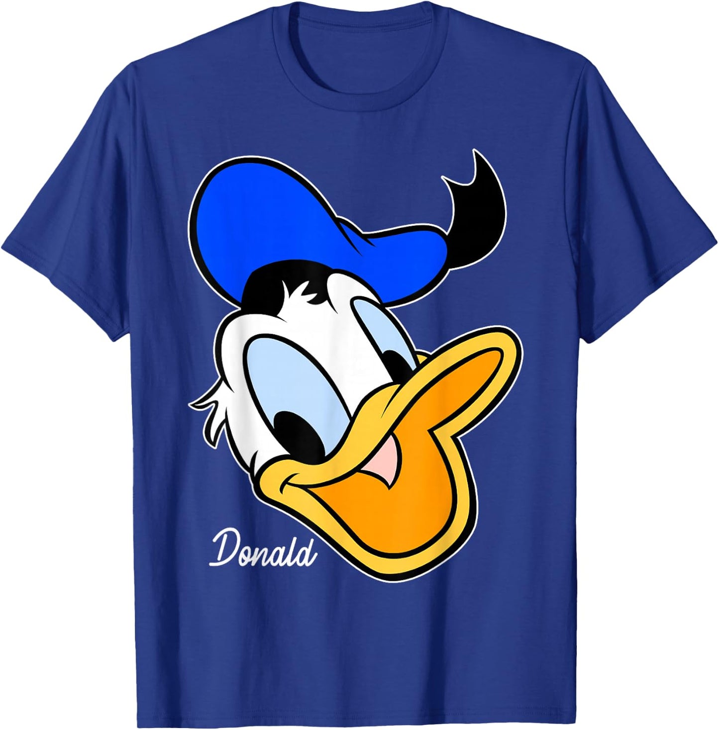 Disney Donald Duck Smiling Face Portrait T-Shirt - T-Shirt | Royal