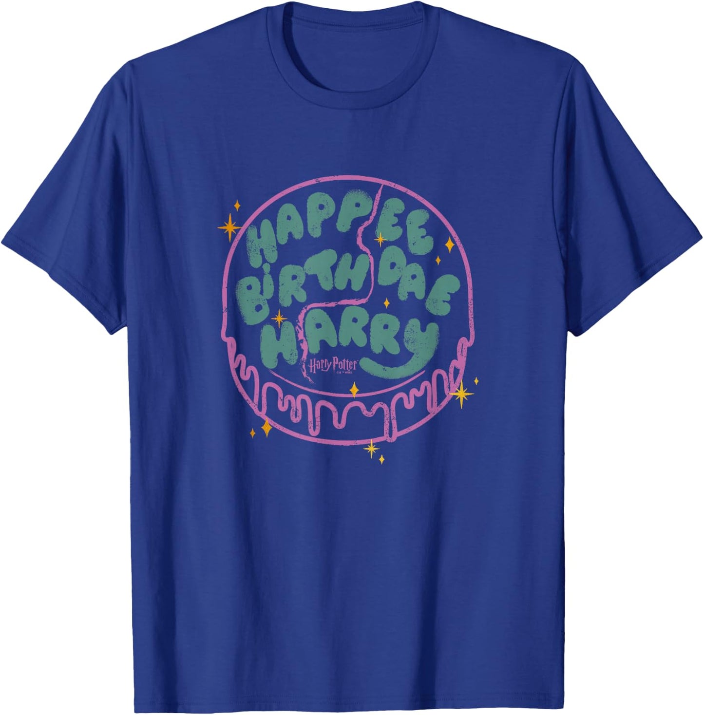 Harry Potter Birthday Happee Birthdae Harry Cake Retro T-Shirt - T-Shirt | Royal