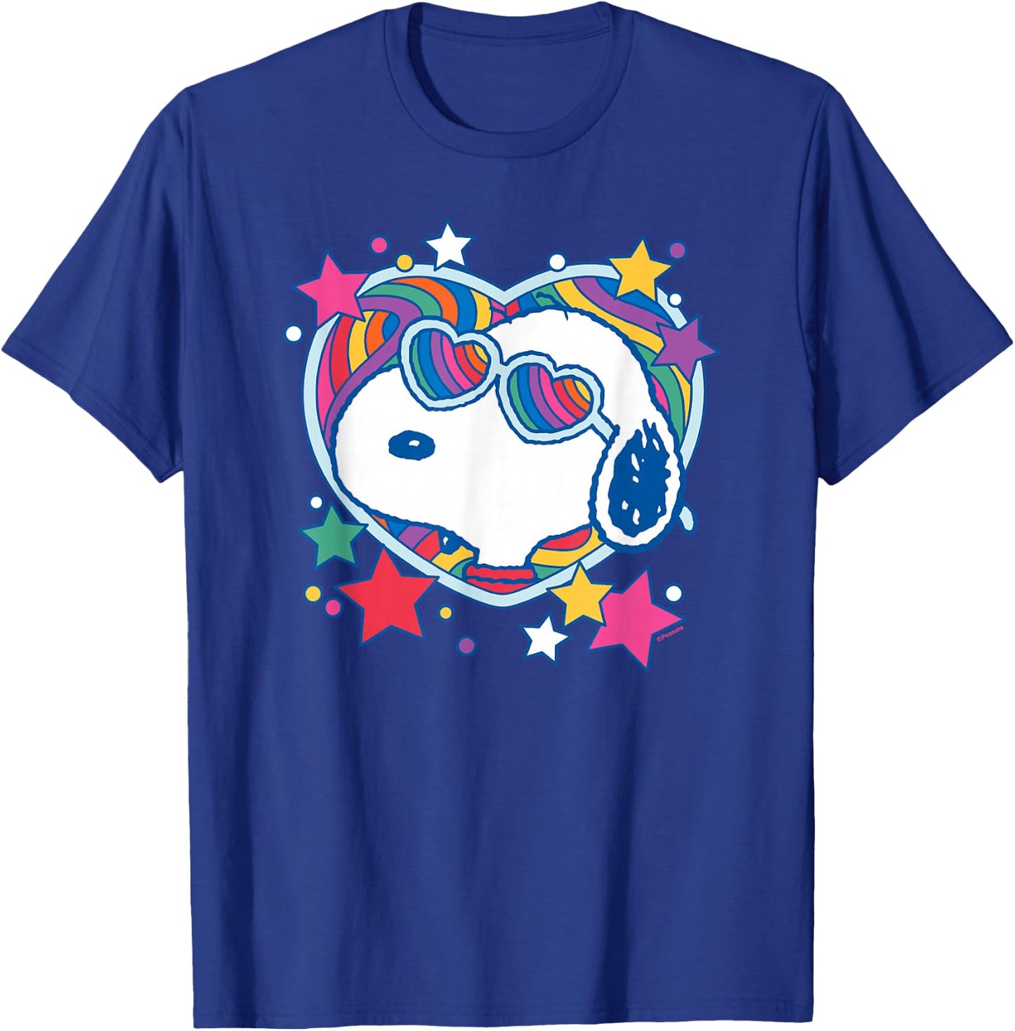 Peanuts - Snoopy Groovy Heart T-Shirt - T-Shirt | Royal