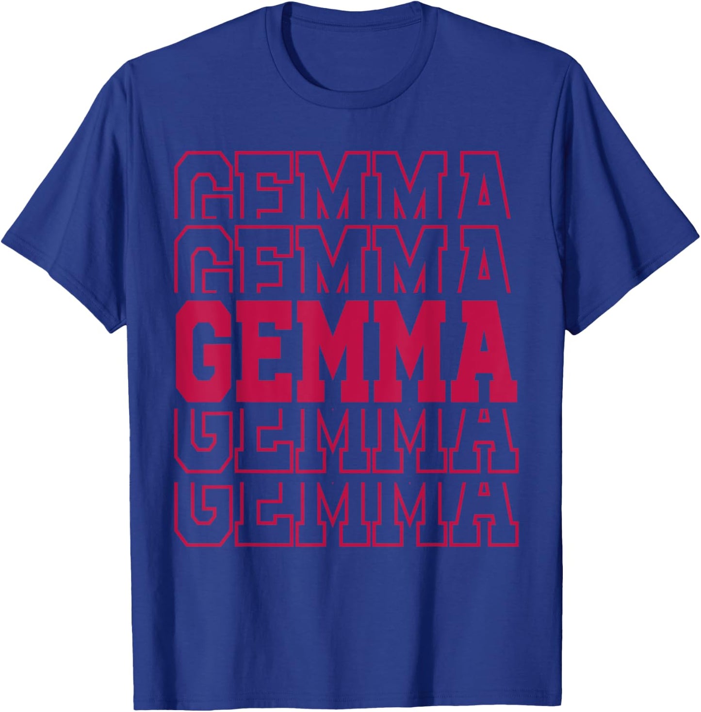 Cute Personalized Gemma Birthday Matching Family T-Shirt - T-Shirt | Royal