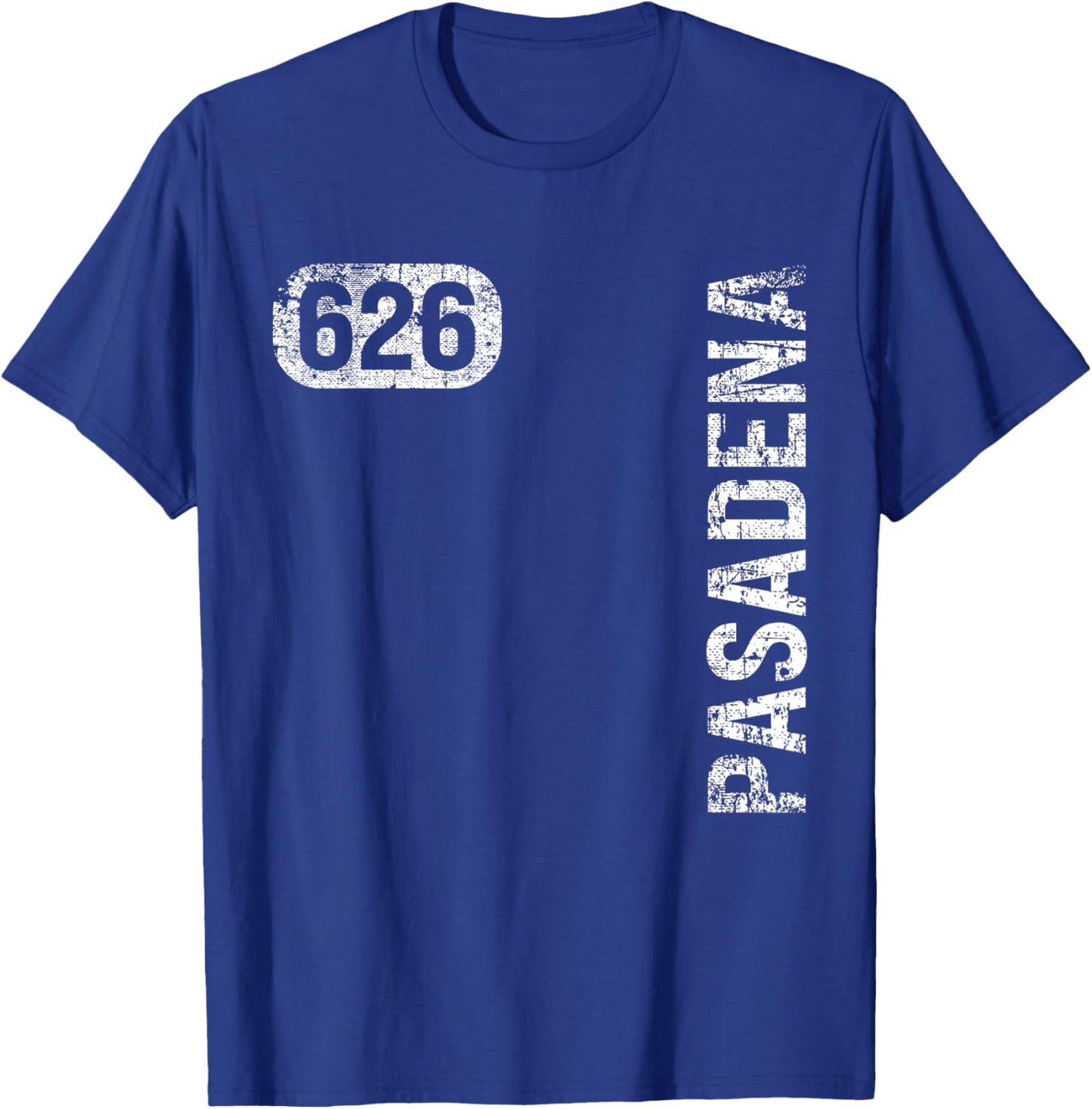Pasadena California 626 Area Code Vintage Retro T-Shirt - T-Shirt | Royal