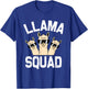 Funny Llama Design Men Women Cute Llama Alpaca Girls Boys T-Shirt - T-Shirt | Royal
