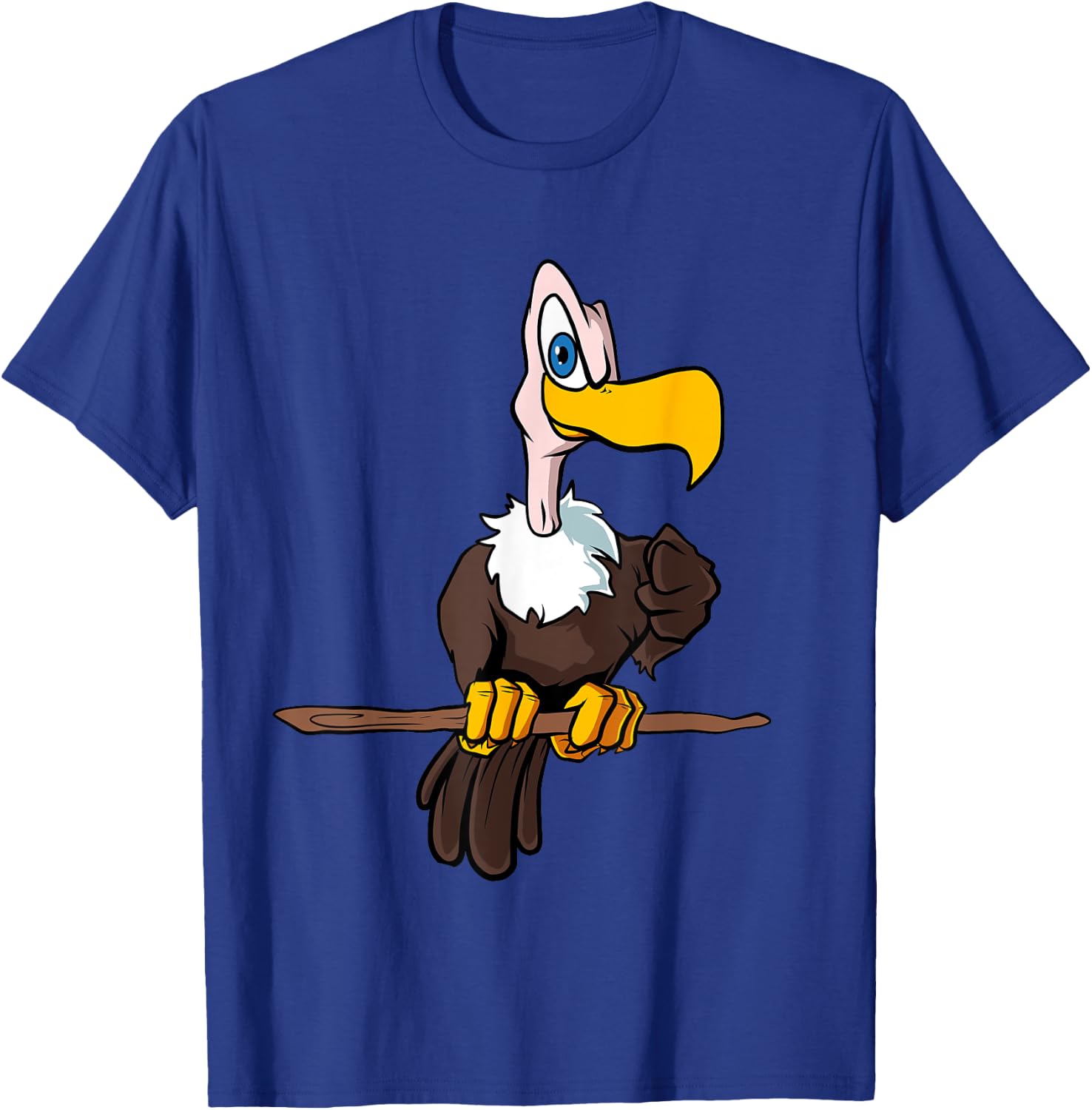 Ugly Cartoon Vulture T-Shirt - T-Shirt | Royal