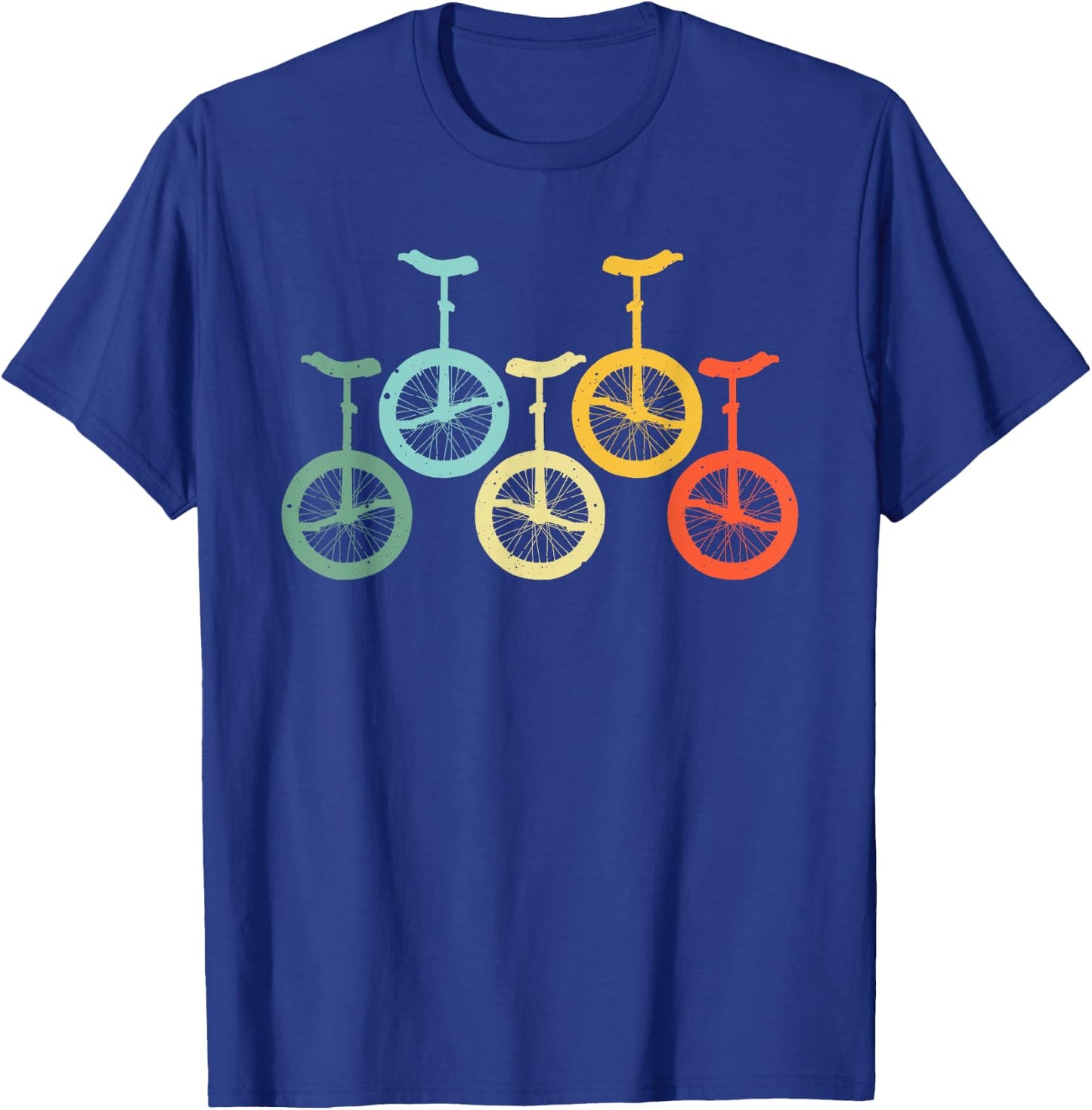 Funny Vintage Unicycle Design Women Unicycling Lover T-Shirt - T-Shirt | Royal