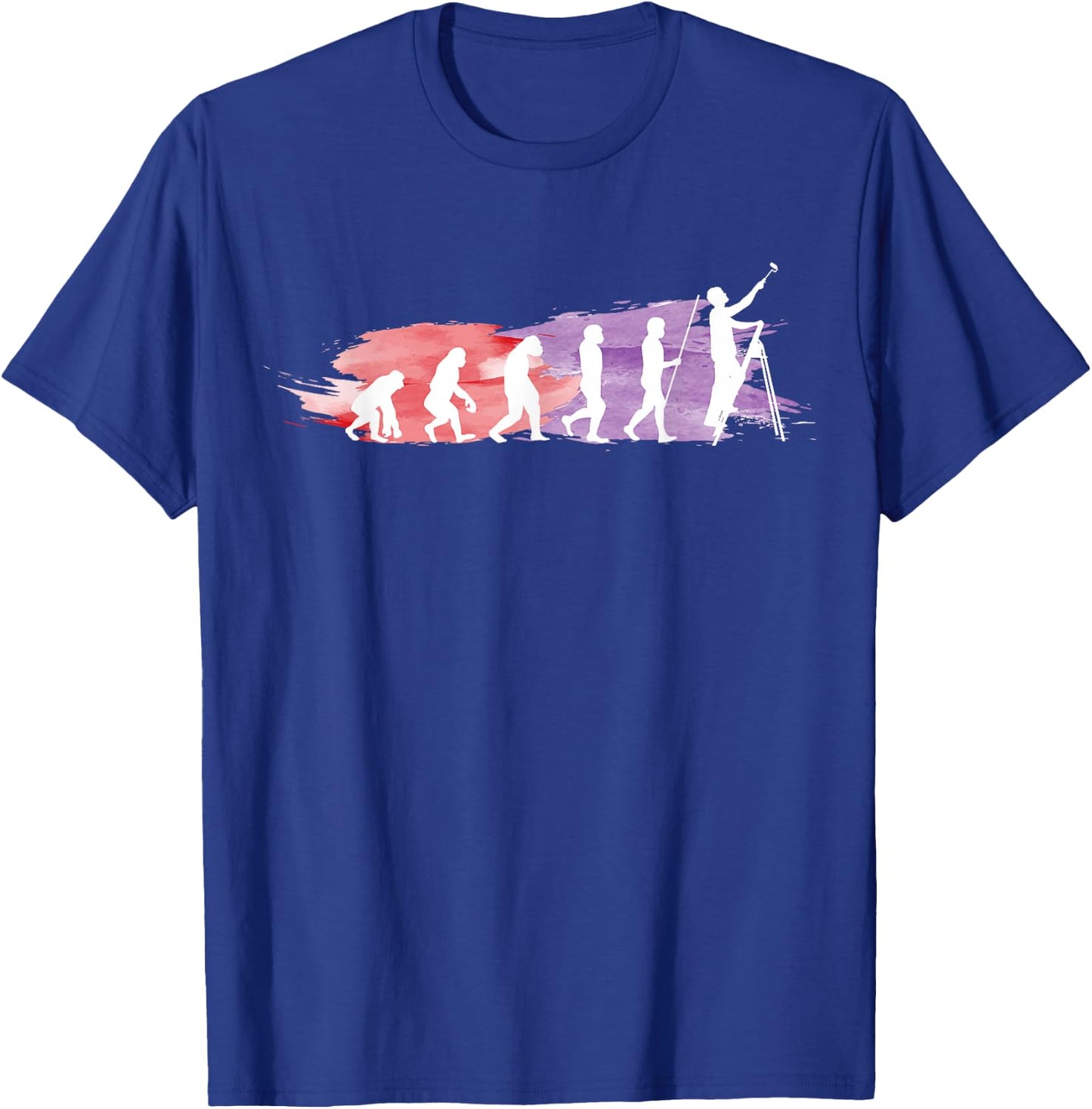 Painter Evolution | Funny Gift Painters Master Painters T-Shirt - T-Shirt | Royal