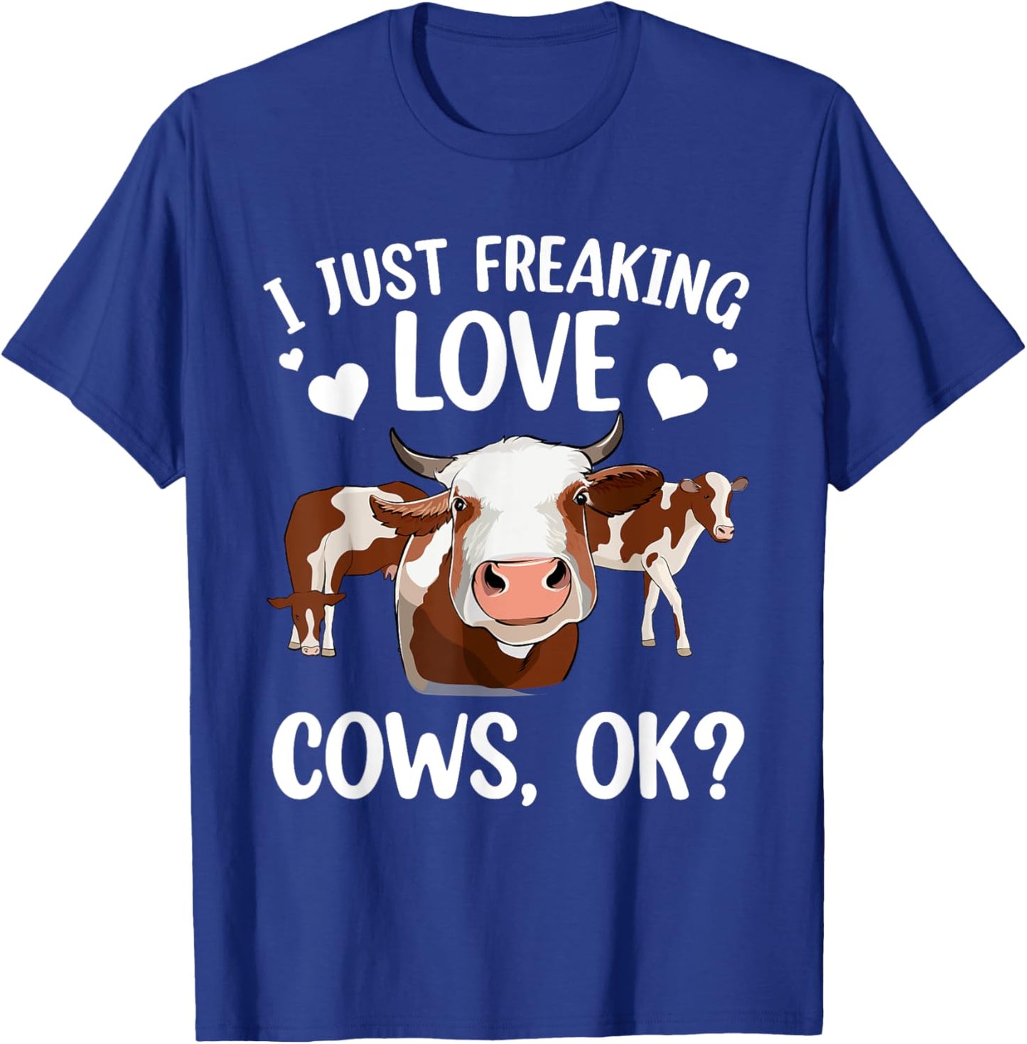Cool Cows Women Cow Lover Farmer Cattle Farm Animal T-Shirt - T-Shirt | Royal