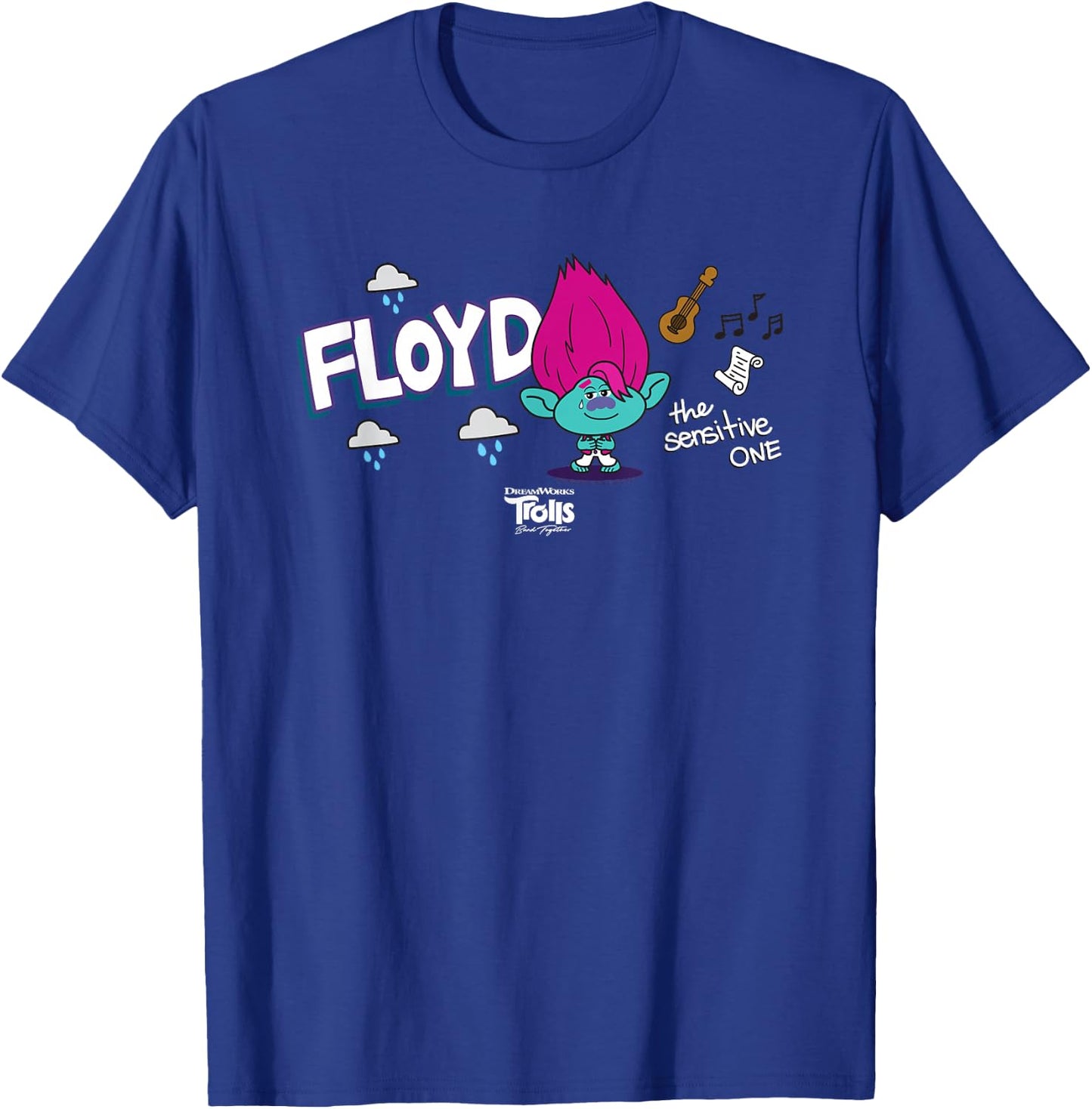 DreamWorks Trolls Band Together BroZone Floyd T-Shirt - T-Shirt | Royal