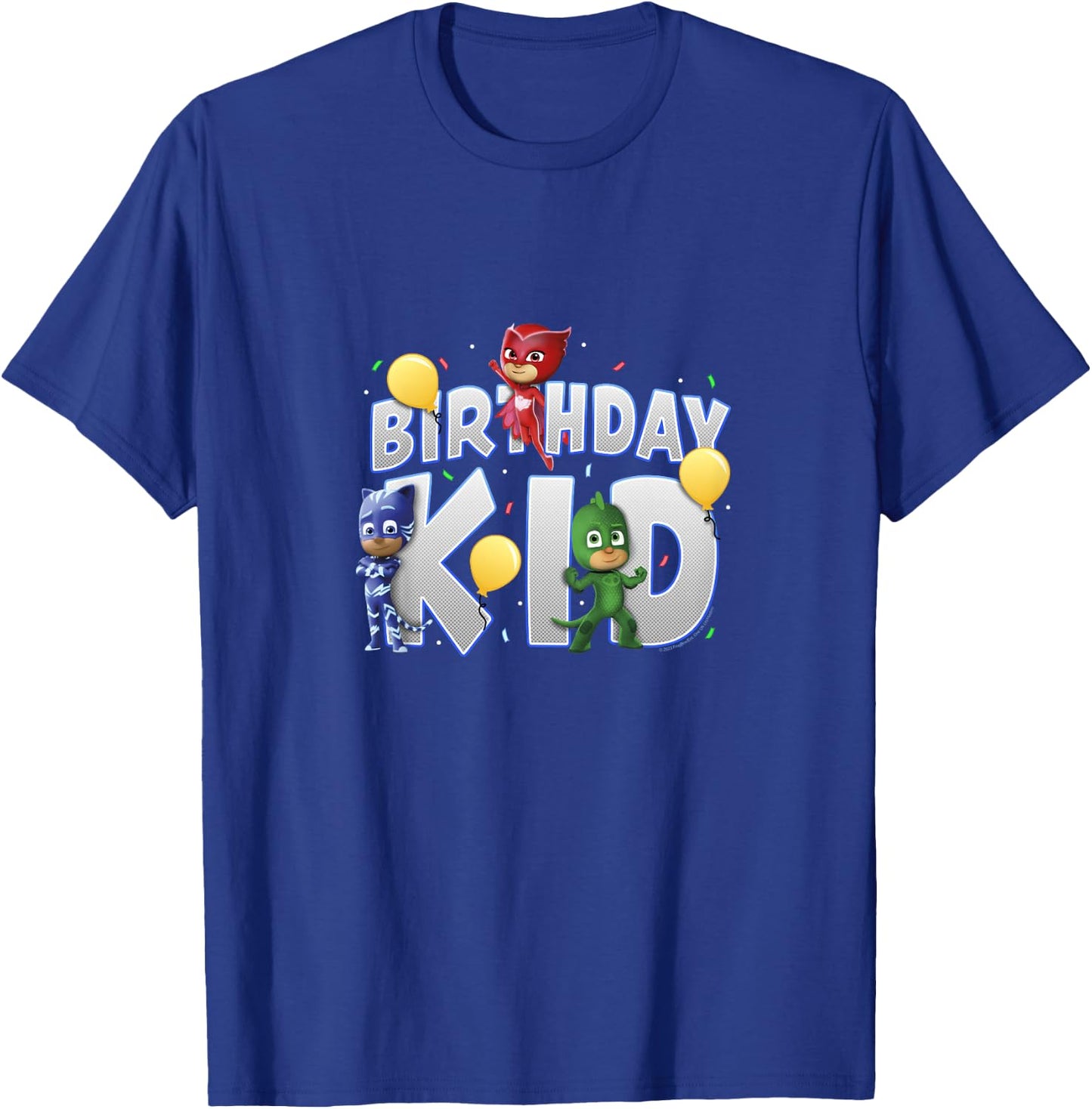 Kids PJ Masks Birthday Kid Catboy Owlette & Gekko Youth T-Shirt - T-Shirt | Royal