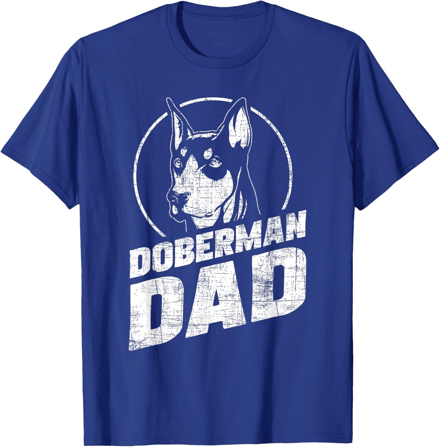 Doberman Dad - Father's Day Dog Owner Canine Pet Animal Love T-Shirt - T-Shirt | Royal