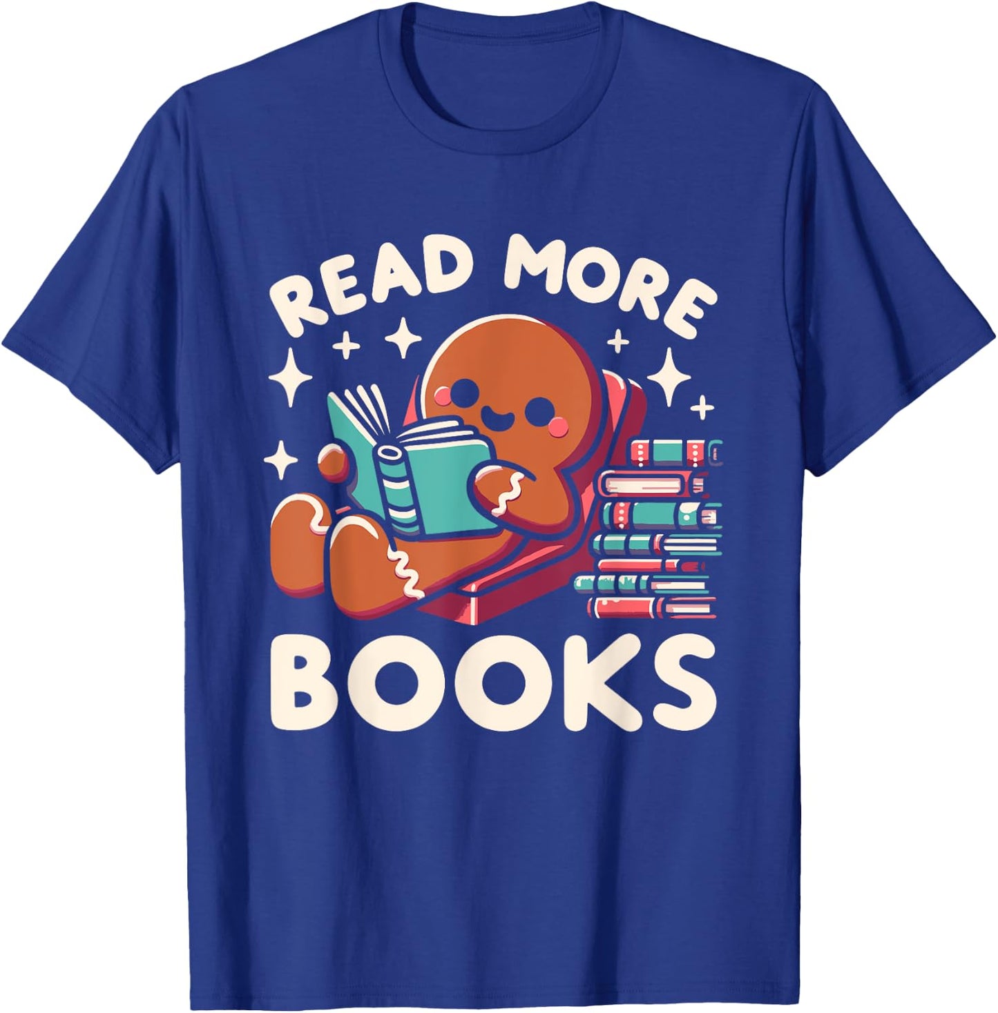 Christmas Teacher Read More Books Funny Women T-Shirt - T-Shirt | Royal
