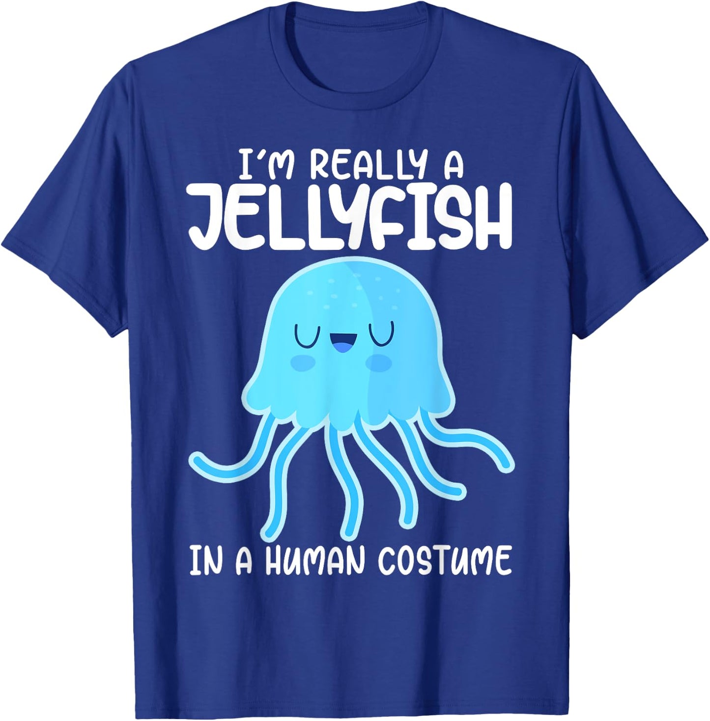 I'm Really a Jellyfish in a Human Costume Kids Halloween T-Shirt - T-Shirt | Royal