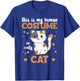 This Is My Human Costume I'm Really A Cat T-Shirt - T-Shirt | Royal