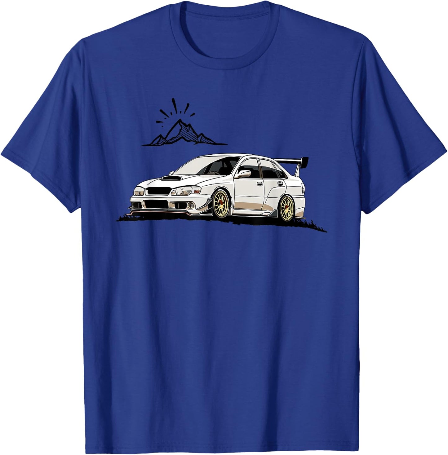 JDM Rally Racer Japanese Modified Race Car T-Shirt - T-Shirt | Royal