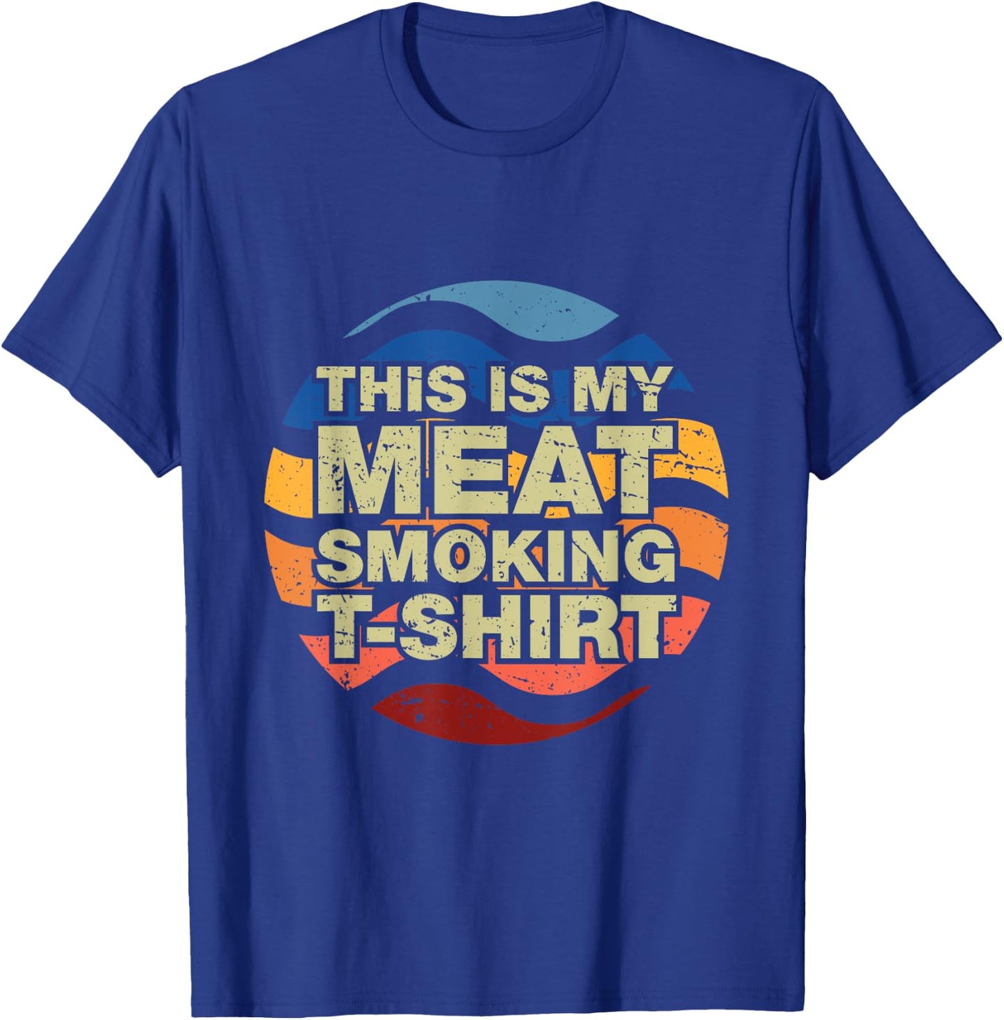 BBQ Grill Retro, Smoker Accessories Gifts Barbecue T-Shirt - T-Shirt | Royal