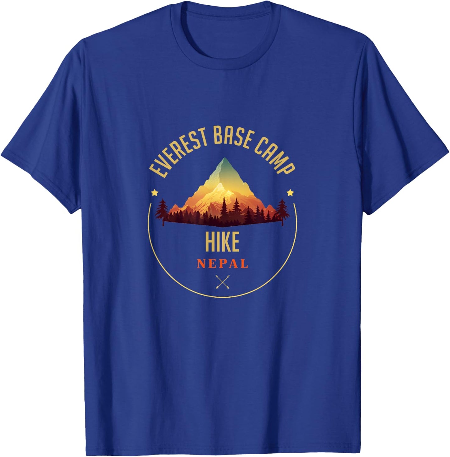 Everest Base Camp Souvenir Apparel Everest Base Camp Hiking T-Shirt - T-Shirt | Royal