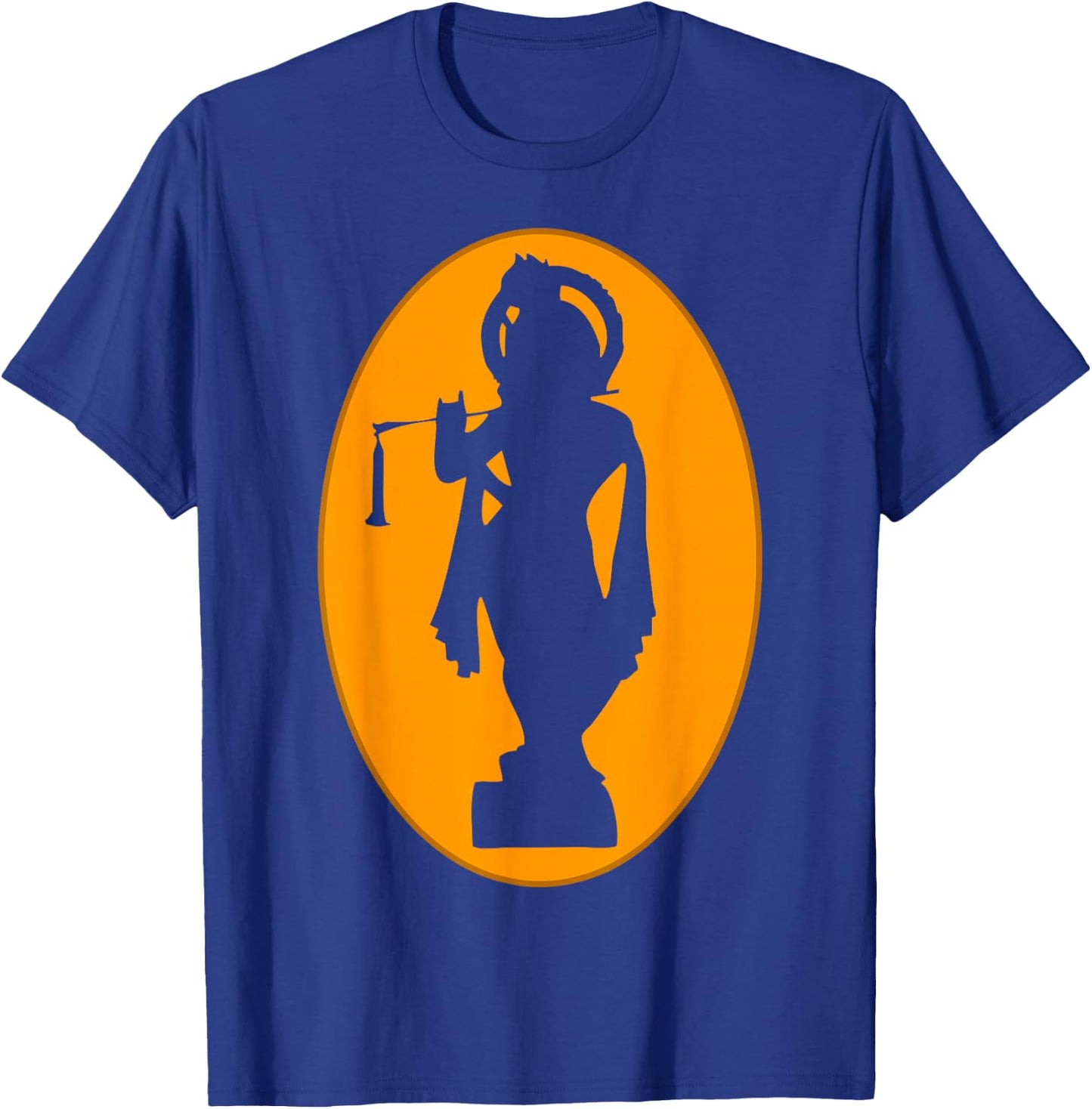 Hare Krishna Silhouette Lord Krishna Lover T-Shirt - T-Shirt | Royal