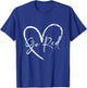 Go Red American Heart Disease Month Awareness T-Shirt - T-Shirt | Royal