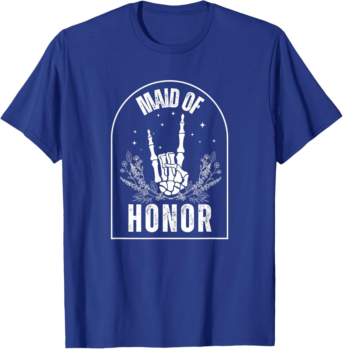 Maid of Honor, Wedding, Brial, Fun, Rock Style T-Shirt - T-Shirt | Royal
