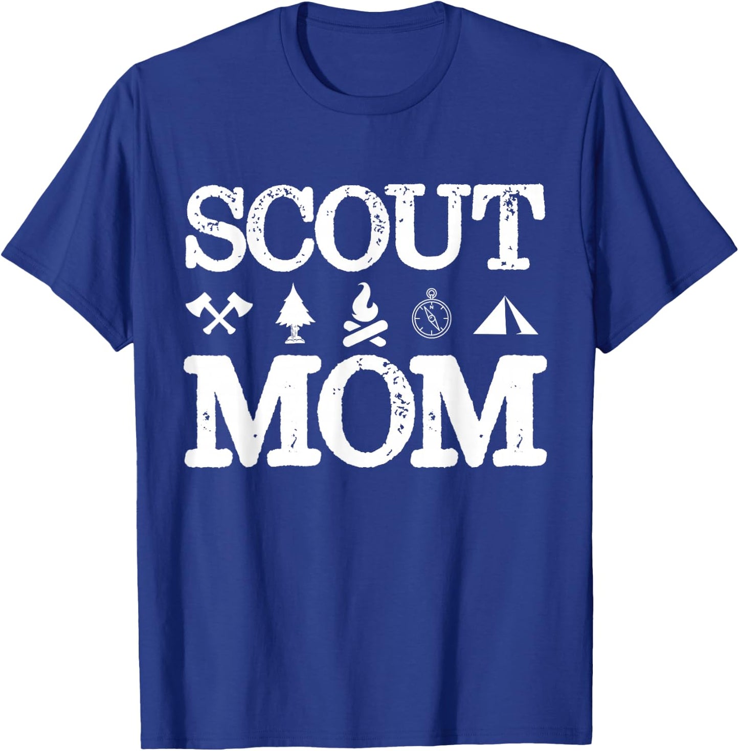 Scout Mom Scouting Troop Supporter Camping Scouting Mom T-Shirt - T-Shirt | Royal