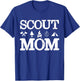Scout Mom Scouting Troop Supporter Camping Scouting Mom T-Shirt - T-Shirt | Royal