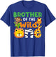 Brother of the Wild One Zoo Theme Bday Safari Jungle Animals T-Shirt - T-Shirt | Royal