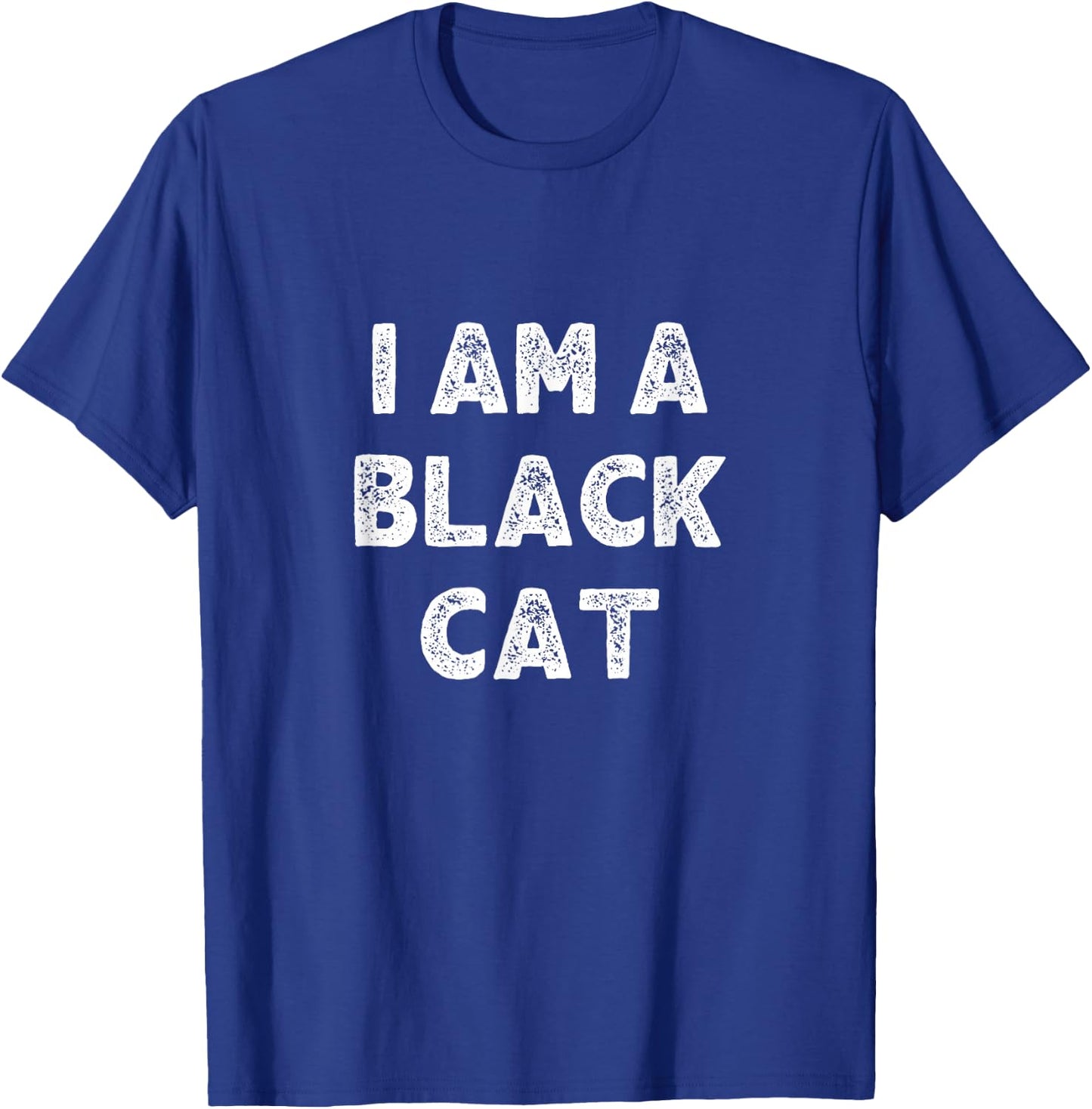 I Am A Black Cat Halloween I'm Simple Costume Easy T-Shirt - T-Shirt | Royal