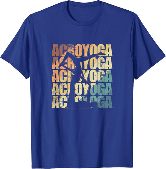 Acroyoga Sport Fitness Balance T-Shirt - T-Shirt | Royal