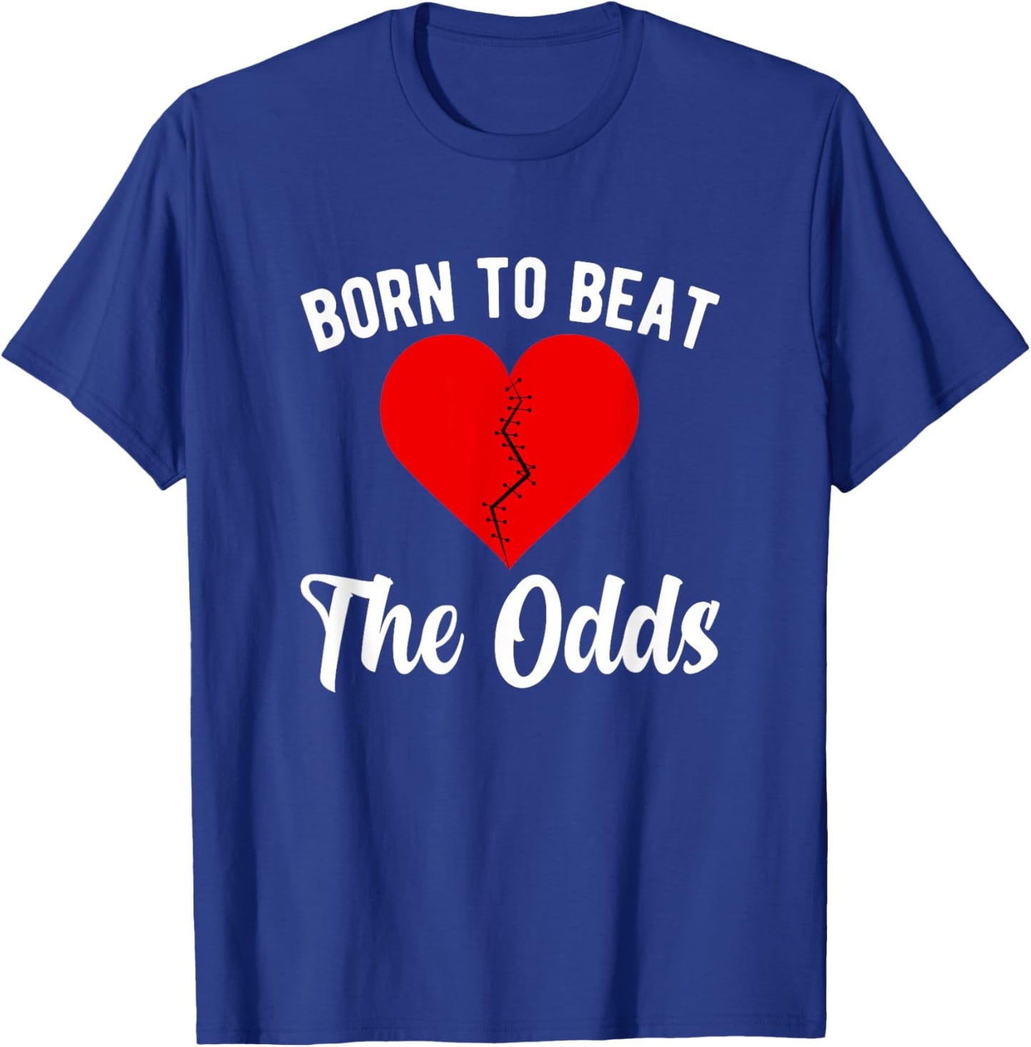 Cute CHD Warrior Congenital Heart Disease Awareness T-Shirt - T-Shirt | Royal