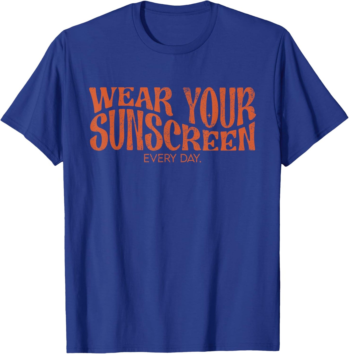 Vintage Wear Your Sunscreen Every Day SPF Dermatologist T-Shirt - T-Shirt | Royal