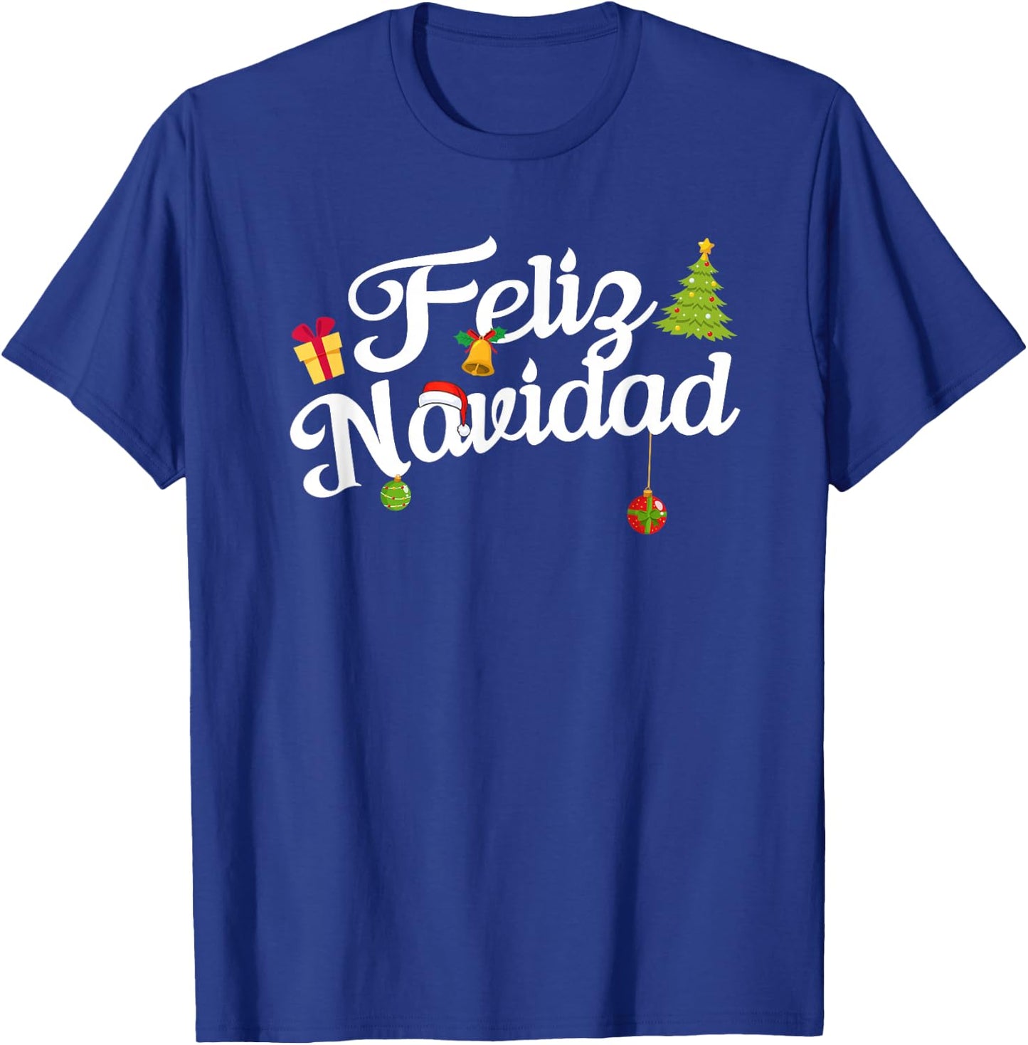 Spanish Mexican Christmas Feliz Navidad T-Shirt - T-Shirt | Royal
