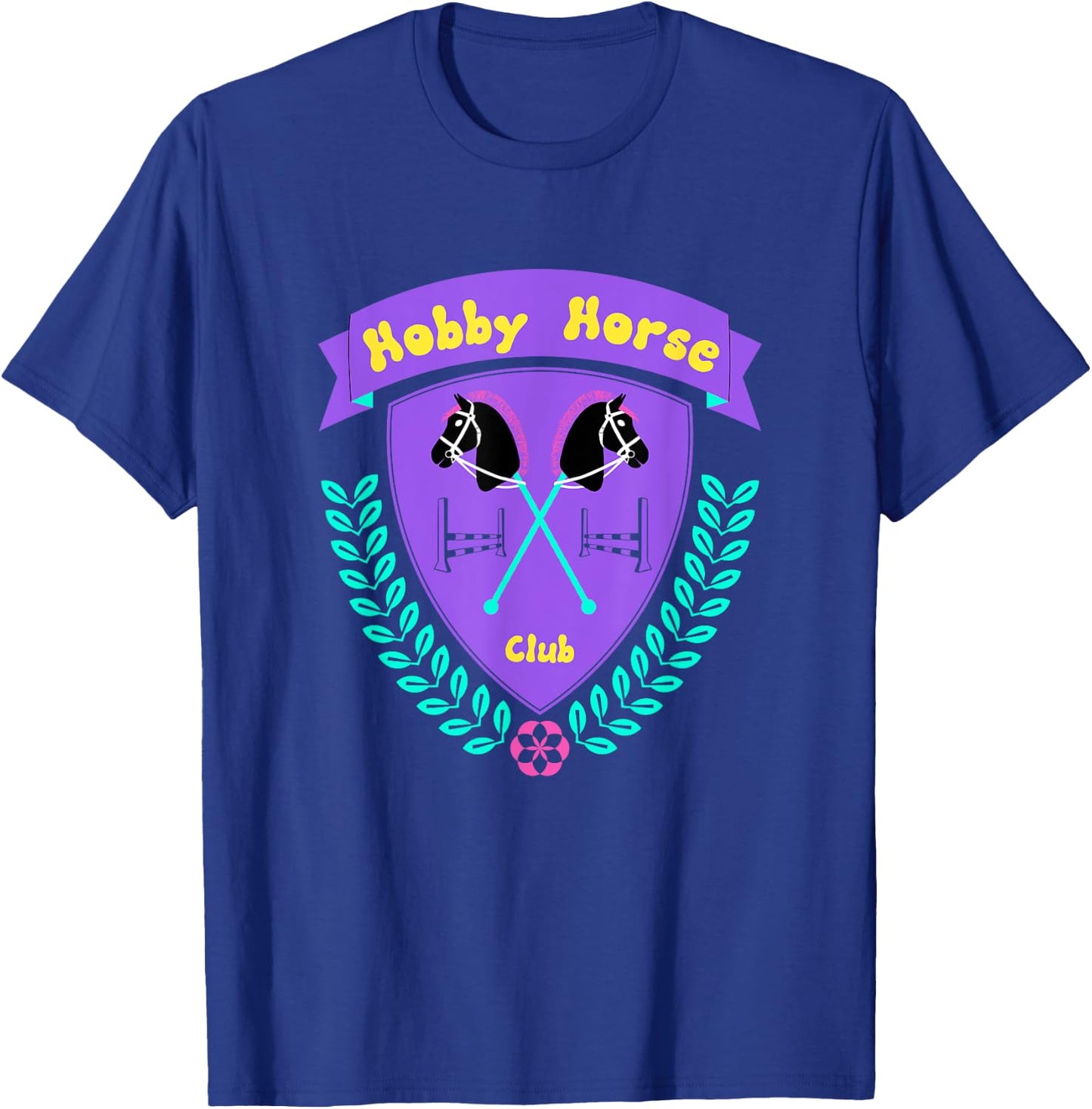 Hobby Horse Club Accessories with Horse and Jumping Obstacle T-Shirt - T-Shirt | Royal